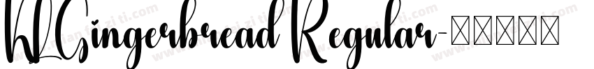 KLGingerbread Regular字体转换